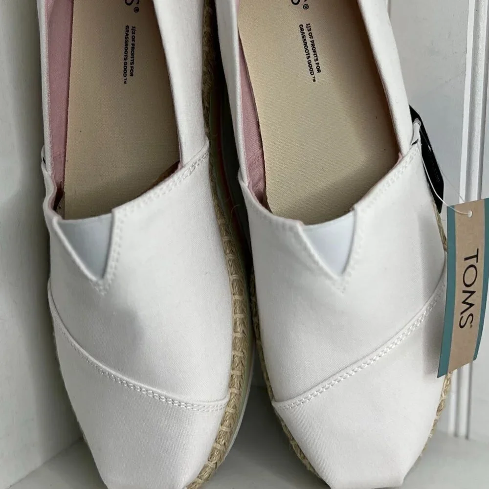 Toms Alpargata Platform Rope High Wms Size 11